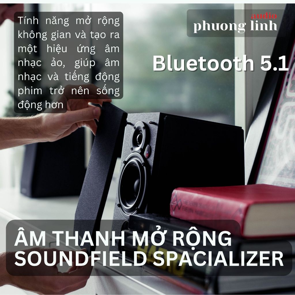 Loa EDIFIER R1700BT Bluetooth 5.1 Aptx HD Máy tính để bàn Công suất 66W, Điều khiển từ xa- Hàng chính hãng | BH 12 tháng