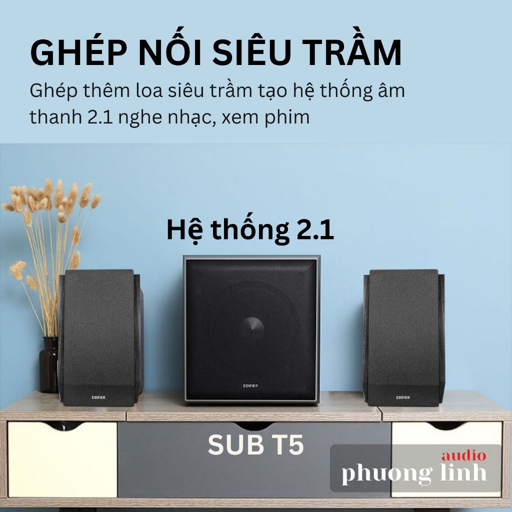 Loa EDIFIER R1700BT Bluetooth 5.1 Aptx HD Máy tính để bàn Công suất 66W, Điều khiển từ xa- Hàng chính hãng | BH 12 tháng
