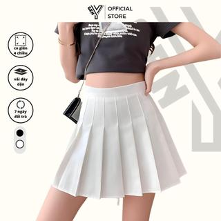 Chân Váy Xếp Ly GenY Dáng Chữ A Dáng Ngắn Lưng Cao Phong Cách Tennis -CV2-
