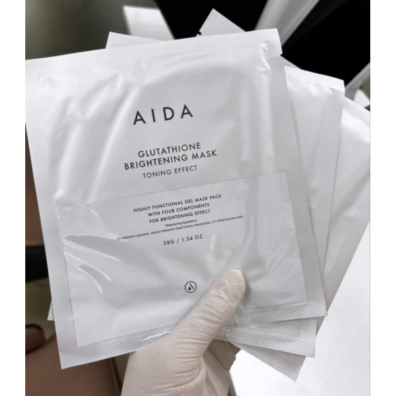 Mặt nạ Căng bóng dưỡng ẩm cho da Aida hộp 5 chiếc