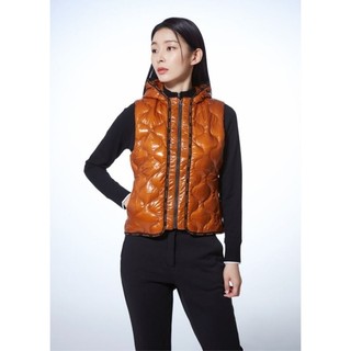 Áo gile lông vũ có mũ descente xuất xịn