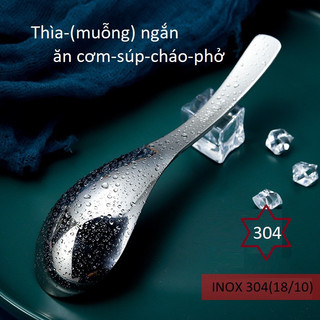 Thìa ăn cơm-muỗng ăn súp- thìa inox dùng cho người lớn trẻ em 3 cỡ