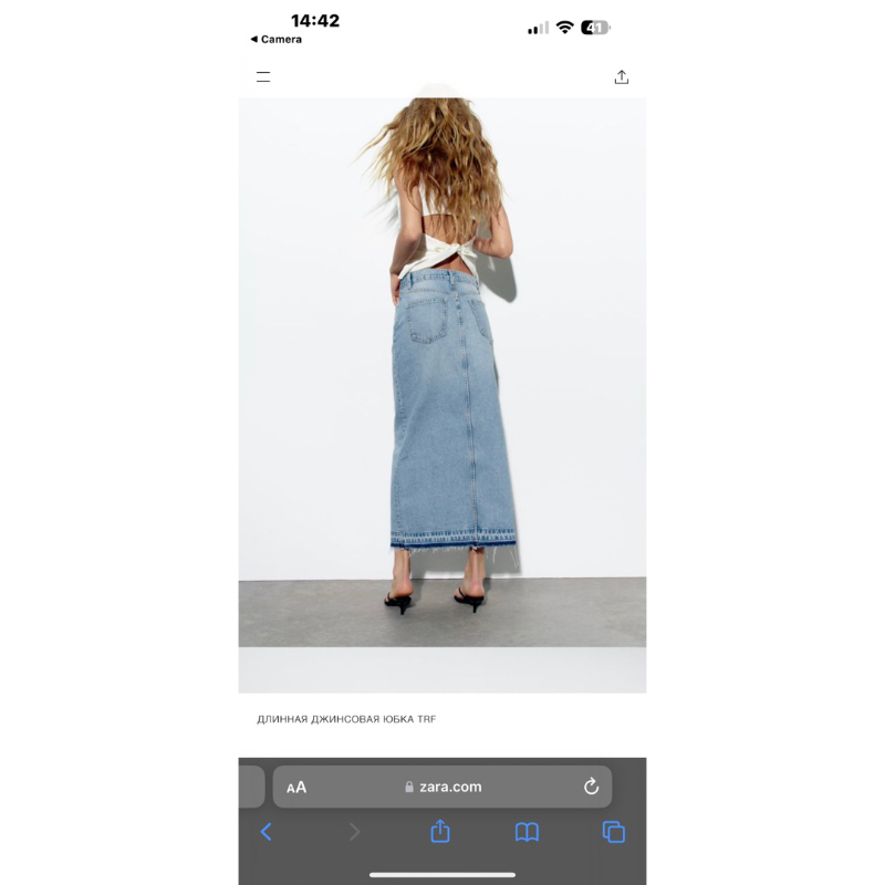 🔥CHÂN VÁY DENIM ZR@ FULL BAO CHECK