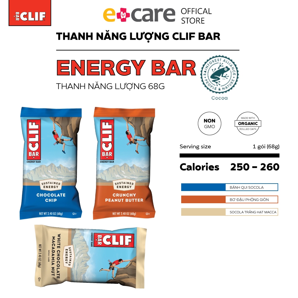 Thanh năng lượng CLIF BAR 68g