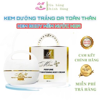 Kem trắng da body Mềm acosmetics, dưỡng trắng da body, hương nước hoa 150g
