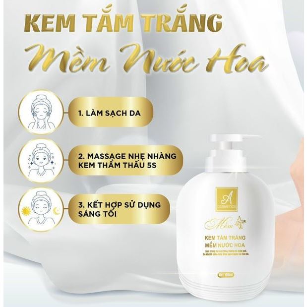 Kem tắm trắng toàn thân Mềm acosmetics, ủ trắng da body