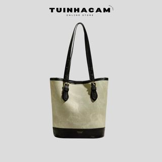 Túi xách đeo vai nữ Tuinhacam túi tote da pu đeo nách phong cách retro cho nữ sức chứa lớn - TNC102