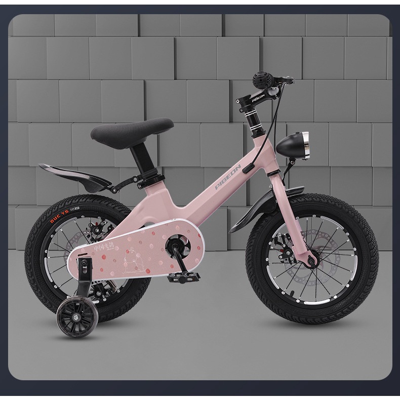 Xe đạp trẻ em khung nhôm phanh đĩa, xe đạp cho bé BABIBOKIDS từ 2 đến 12 tuổi