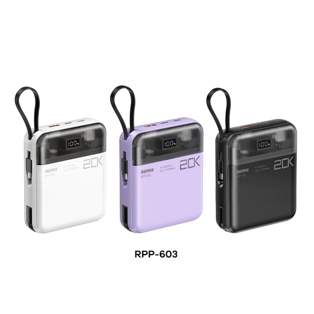 Sạc Dự Phòng Remax Rpp-603 20.000mAh - Hàng Chính Hãng Bảo Hành 12 tháng
