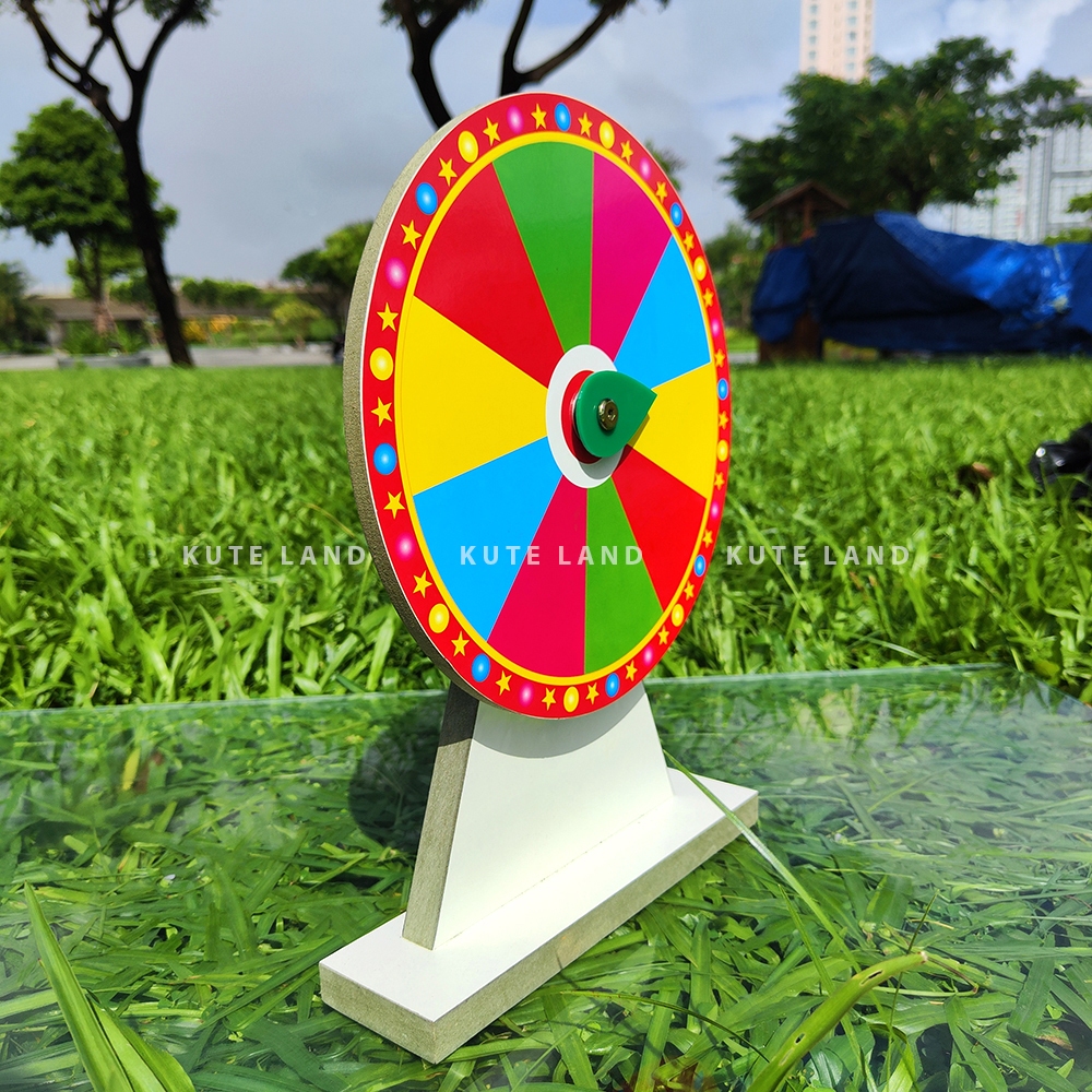Vòng quay may mắn size 25 cao 35 cm lucky wheel trúng thưởng sáng tạo nội dung với bút bi dành cho sự kiện V-M1