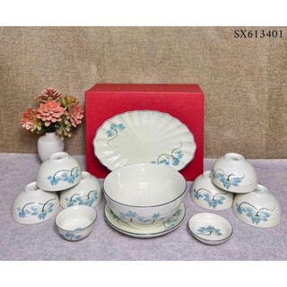 Các mẫu bộ bát đĩa men kem 11 món.Hàng gốm sứ Bát Tràng