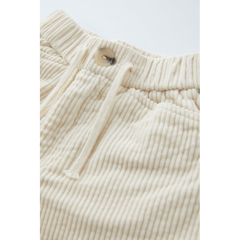 Áo Gile Len & Quần Nhung Suông Bé Gái ZR