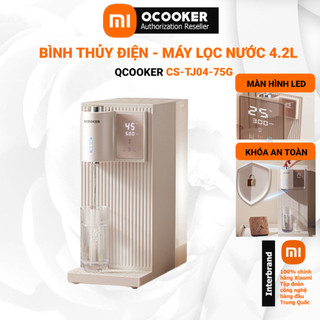 Bình thủy điện máy lọc nước làm nóng để bàn Xiaomi Qcooker CS-TJ04-75G Công nghệ lọc RO 5 lớp siêu sạch công suất 2130w