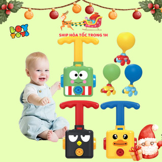 Đồ chơi bơm bóng bay ô tô chạy quán tính thú vị cho bé