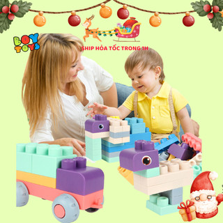 Đồ chơi xếp hình cao su mềm 20 miếng ghép lớn cho bé lắp ghép dễ dàng kích thích trí thông minh