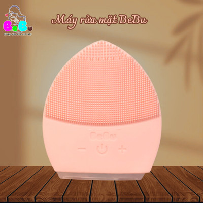 Máy rửa mặt BEBU 100% Silicon Cao cấp làm da sạch sâu và massage mặt