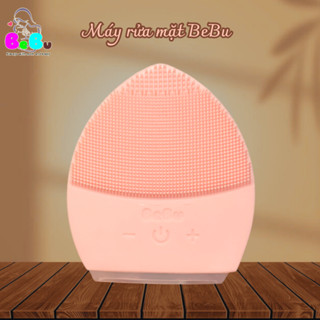 Máy rửa mặt BEBU 100% Silicon Cao cấp làm da sạch sâu và massage mặt