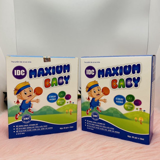 Canxi IDC Maxium Baby hộp 20 gói, giúp hỗ trợ phát triển chiều cao, giảm còi xương ở trẻ nhỏ