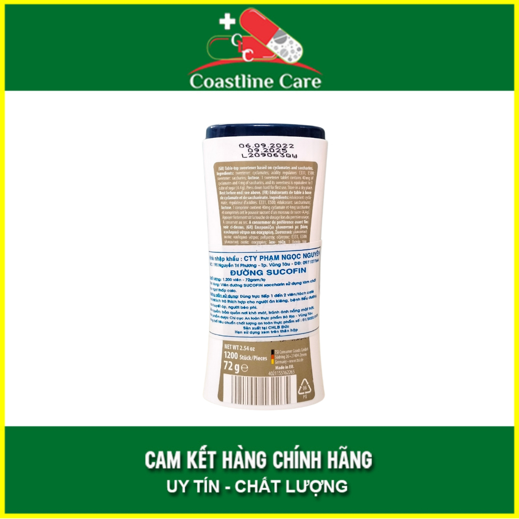 Đường Sucofin – Dùng cho người ăn kiêng, tiểu đường, cao huyết áp  - Coastlinecare