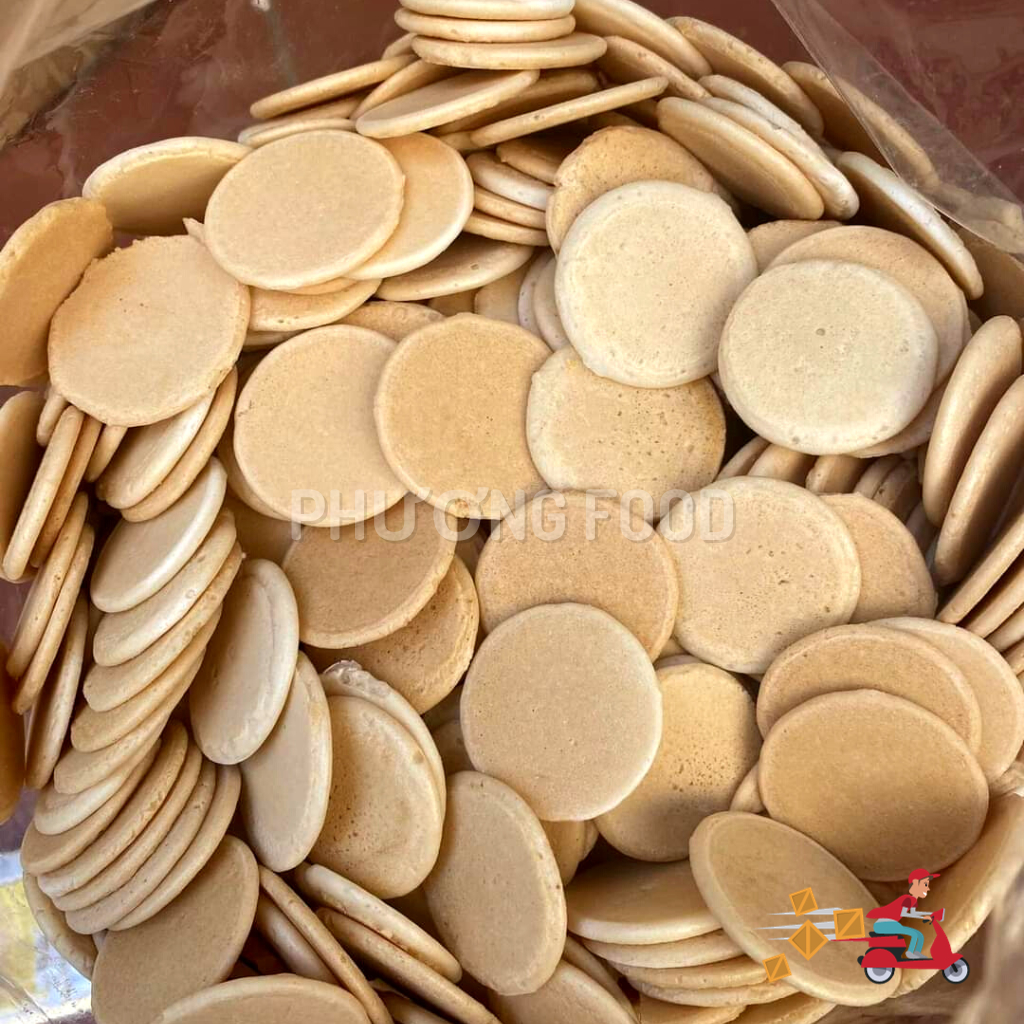 Đế Bánh Đồng Tiền Loại To, Dày Dùng Mix Hạt Dinh Dưỡng, Đế Bánh Giòn Rụm, Thơm Ngon