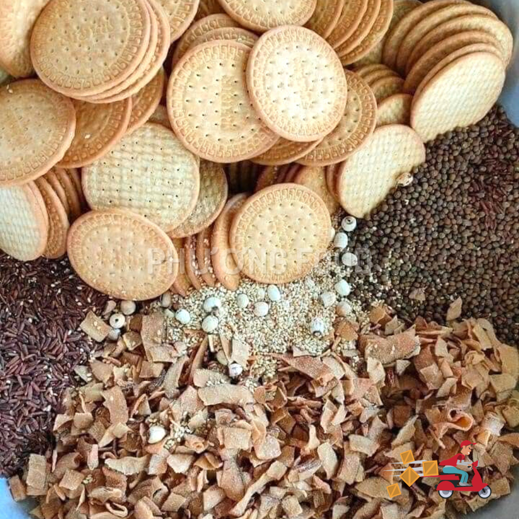 Bỏng Gạo Ống, Bỏng Ống, Bỏng Gậy Thơm Ngon, Giòn Giòn Túi 500G/1KG