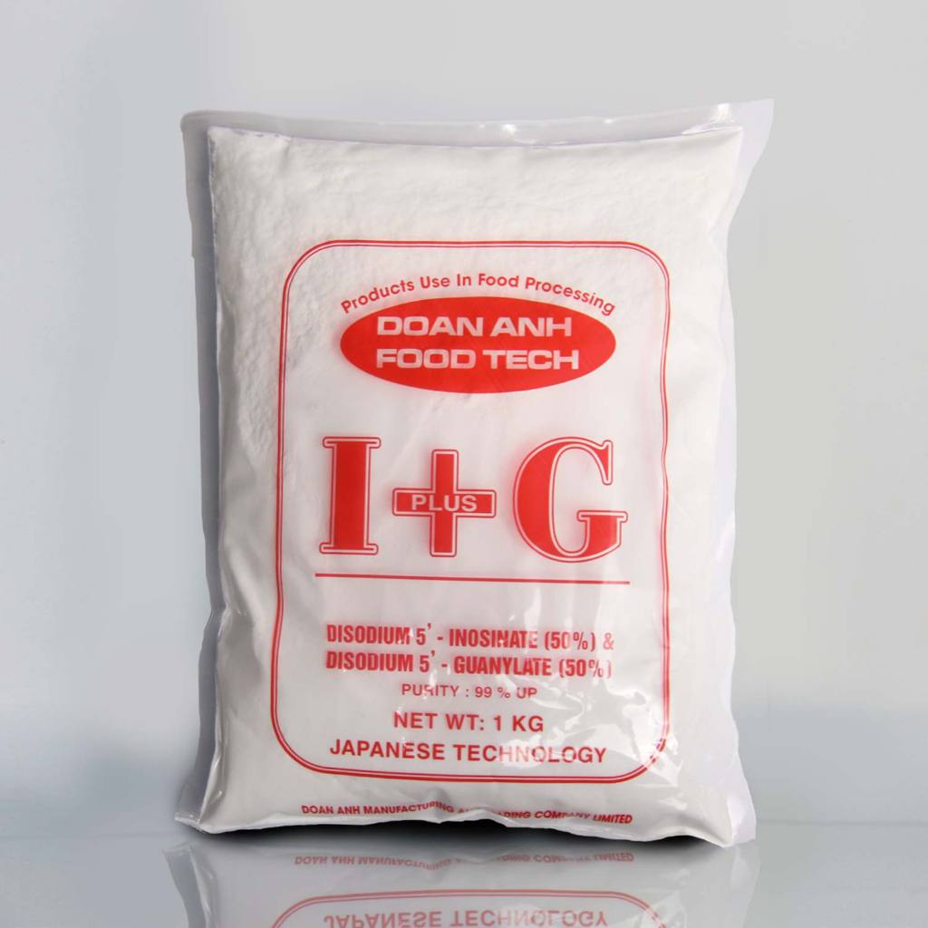 Chất điều vị I+g ĐOÀN ANH (Thay thế bột ngọt, mì chính) dùng điều vị trong sản xuất chả lụa,cá viên, nước mắm,phở