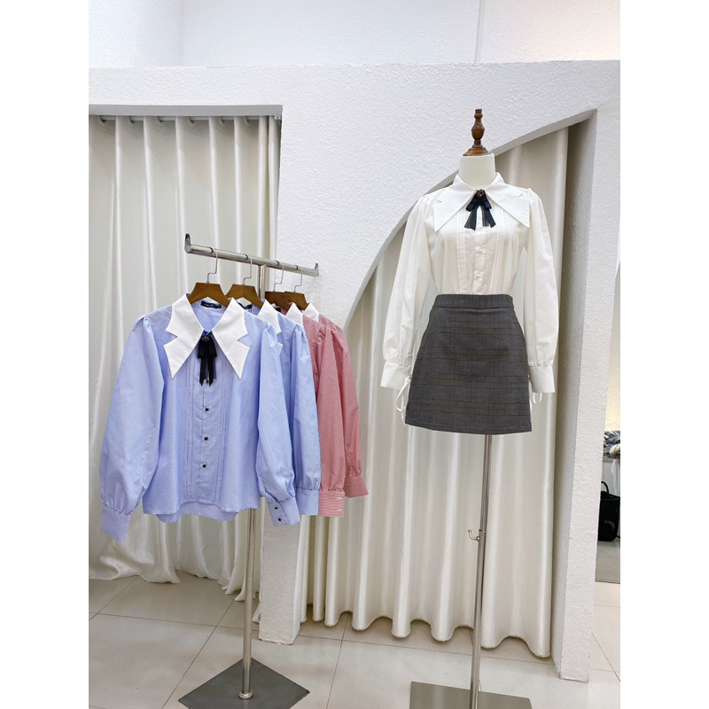 ÁO SƠ MI CỔ NƠ CALIESTORE