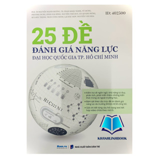 Sách 25 đề ôn thi đánh giá năng lực 2024 ĐHQG TP.HCM (Moon)