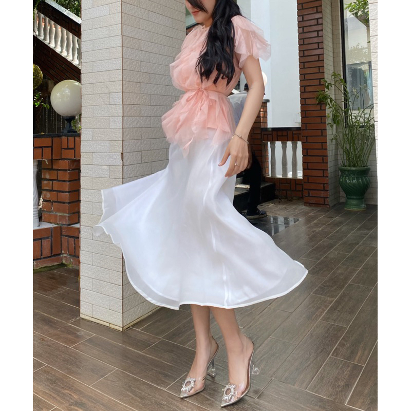 CHÂN VÁY DÀI  VOAN 2 LỚP CALIESTORE