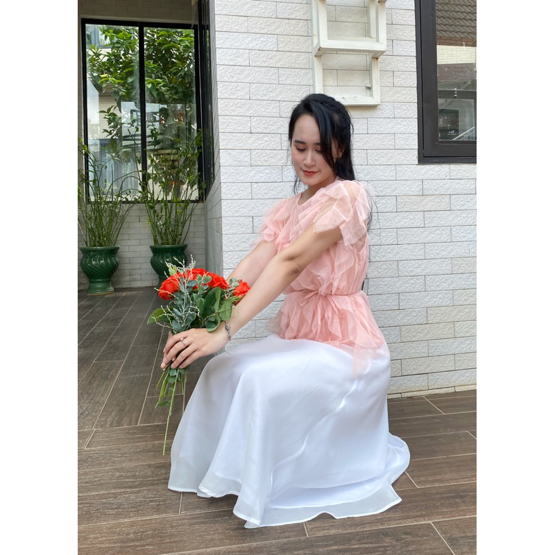 CHÂN VÁY DÀI  VOAN 2 LỚP CALIESTORE