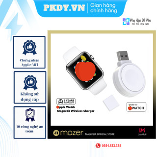 Sạc không dây Mazer Dotty Portable Magnetic cho App.Ie Watch [ Phân phối chính hãng, bảo hành 2 năm]