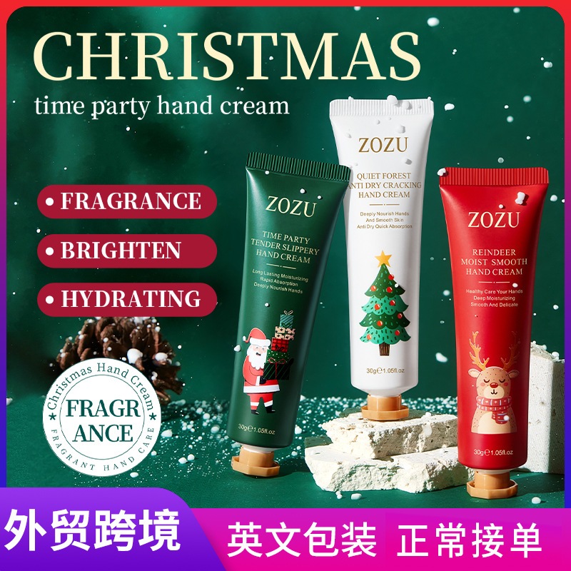 Kem dưỡng da tay, kem tay dưỡng ẩm, chống khô nứt với hương thơm sảng khoái, tinh tế Zozu phiên bản giáng sinh