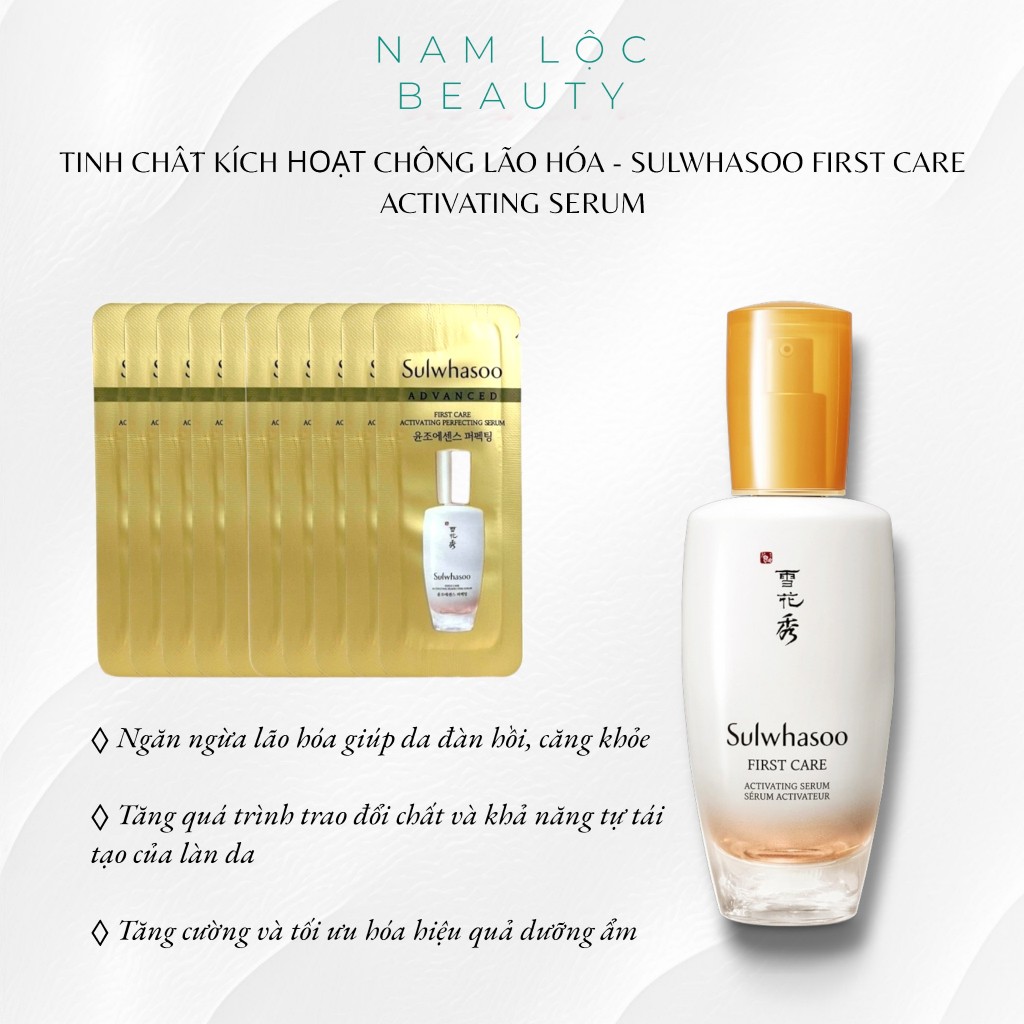 Tinh chất khởi động đánh thức làn da rạng rỡ - Sulwhasoo First Care Activating Serum 1ml