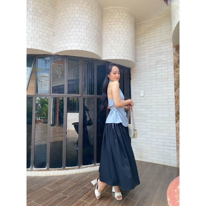 CHÂN VÁY DÀI EO XẾP TẦNG CALIESTORE