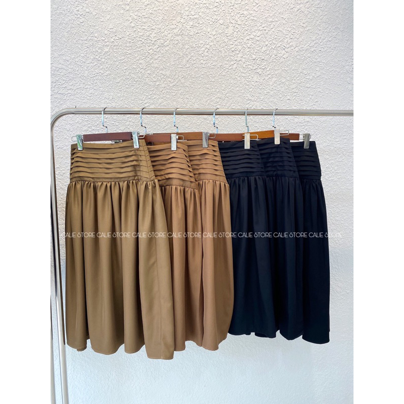 CHÂN VÁY DÀI EO XẾP TẦNG CALIESTORE