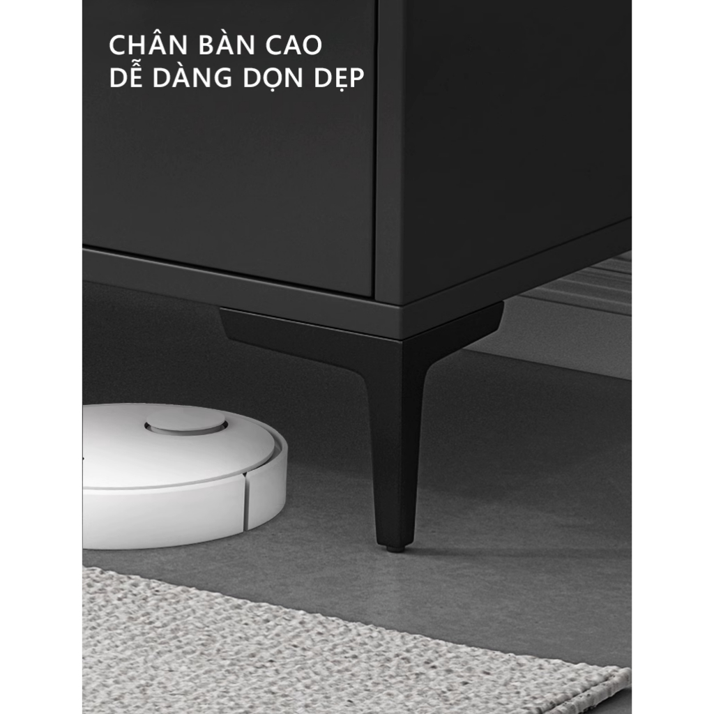 Kệ tivi thông minh màu vân đá phong cách Bắc Âu chất liệu gỗ MDF phủ melamin cao cấp thương hiệu ILUMIA - GP297