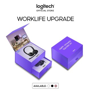 Combo Logitech Teacher Day Tai nghe Logitech mic chống ồn H390 và Webcam 1080P Logitech Brio 100