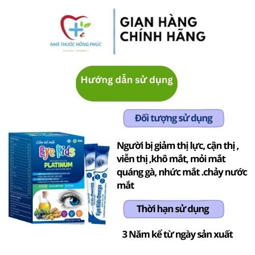 Cốm Bổ Mắt EYE KIDS Tăng Cường Thị Lực Giảm Cận Thị Cho Bé