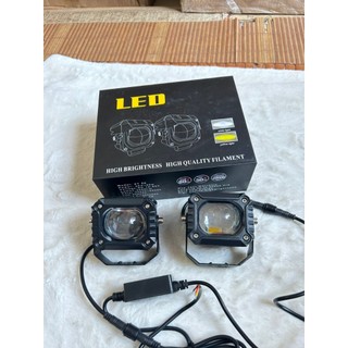 Đèn Led bi tăng sáng, Led bi mắt vuông XT20 dùng chung điện 12v và 24v