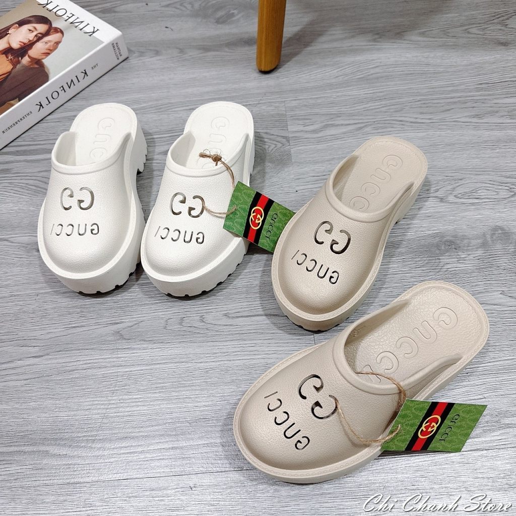 Dép sục đế bánh mì cao 5P chất cao su xốp đúc nhẹ êm chân hàng chuẩn đẹp Chi Chanh Store G97