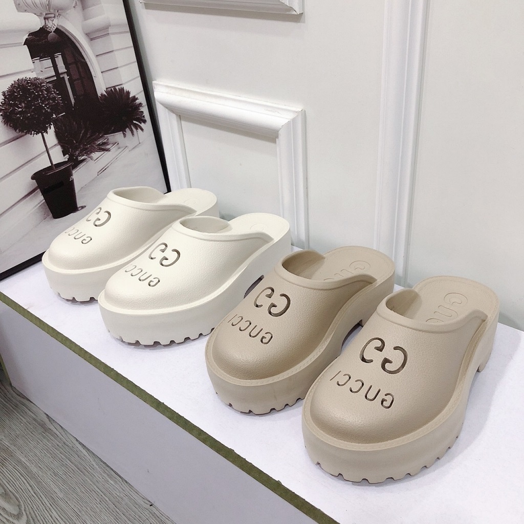 Dép sục đế bánh mì cao 5P chất cao su xốp đúc nhẹ êm chân hàng chuẩn đẹp Chi Chanh Store G97