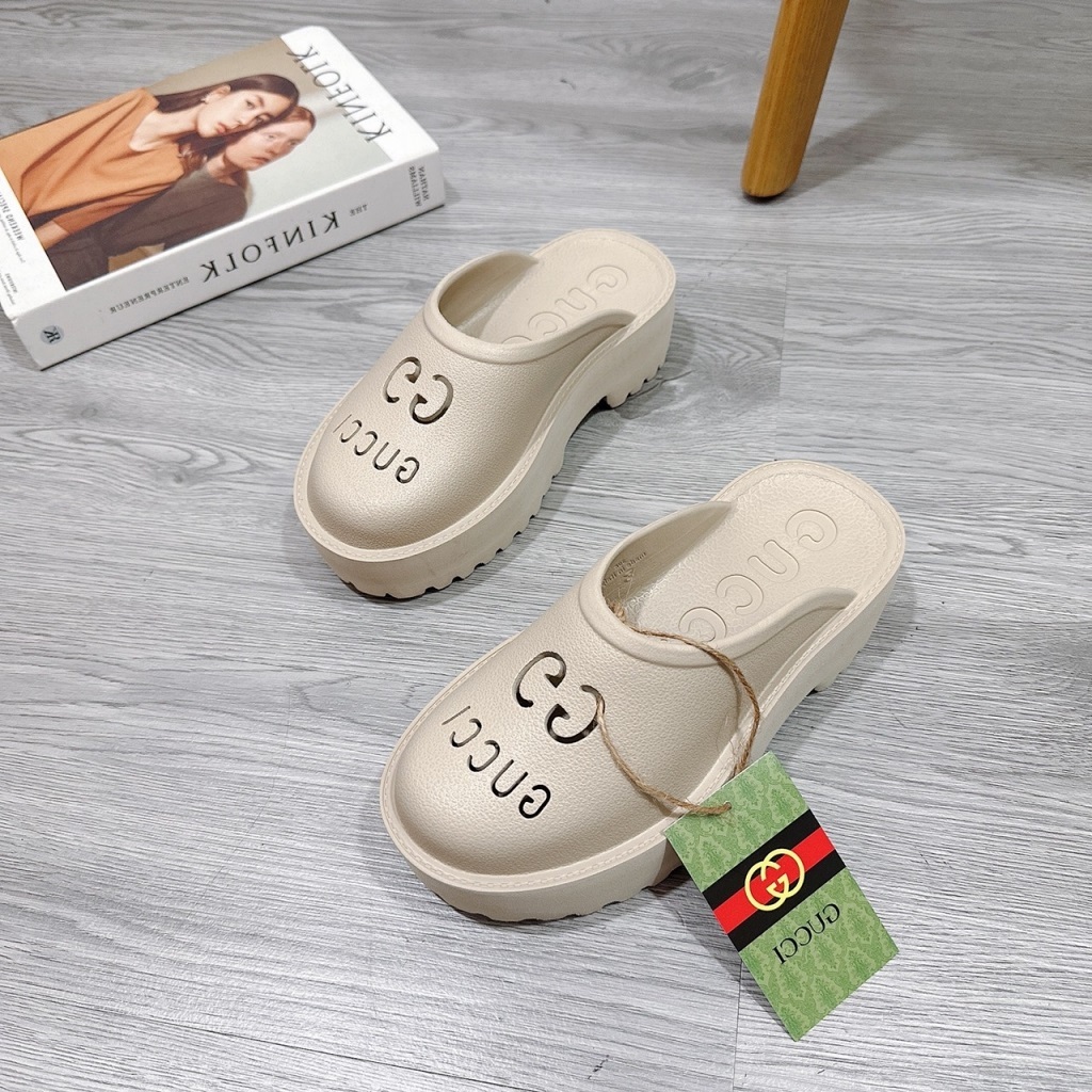 Dép sục đế bánh mì cao 5P chất cao su xốp đúc nhẹ êm chân hàng chuẩn đẹp Chi Chanh Store G97