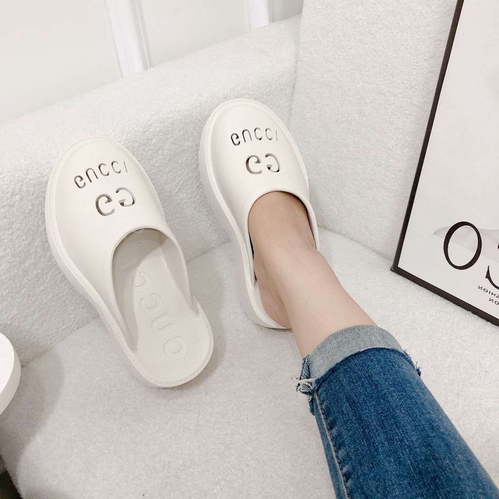 Dép sục đế bánh mì cao 5P chất cao su xốp đúc nhẹ êm chân hàng chuẩn đẹp Chi Chanh Store G97