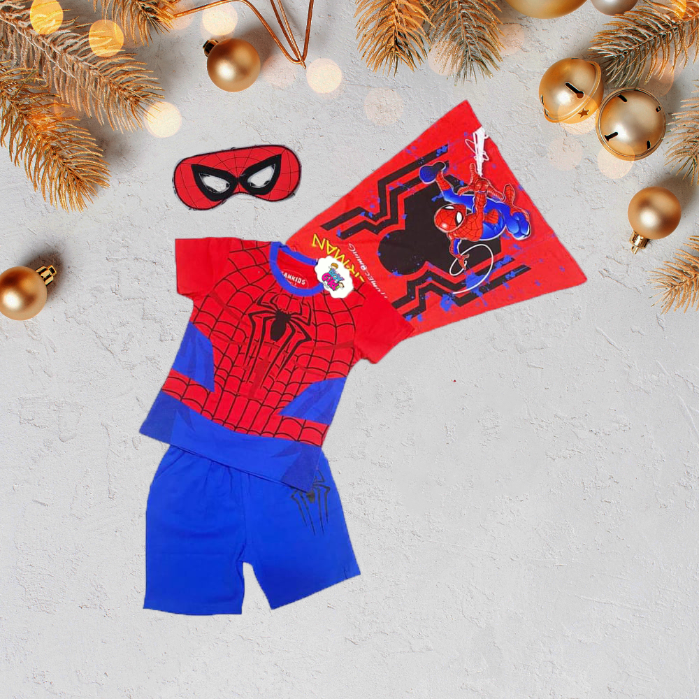 Bộ nhân vật Người Nhện Spider-Man mẫu in 3d cơ bắp mới nhất - tặng kèm mặt nạ áo choàng