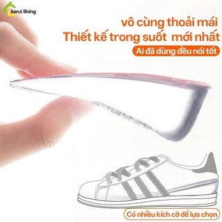 Miếng lót giày tăng chiều cao DION trong suốt,,đế độn tăng chiều cao, miếng độn giày giá rẻ silicon