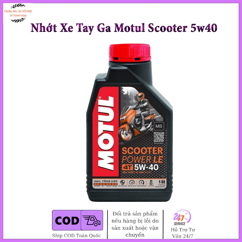 Dầu Nhớt Cao Cấp Cho Xe Tay Ga Motul Scooter Power 5w40