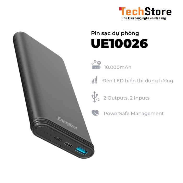Pin dự phòng Energizer UE10026 - 10000mAh