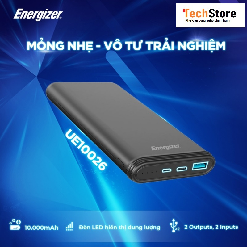 Pin dự phòng Energizer UE10026 - 10000mAh