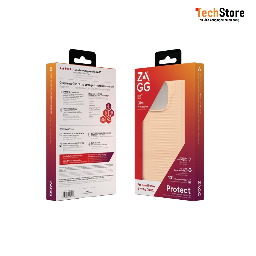 Ốp ZAGG Luxe Snap cho iPhone 15/ 15 Plus/ 15 Pro/ 15 Promax