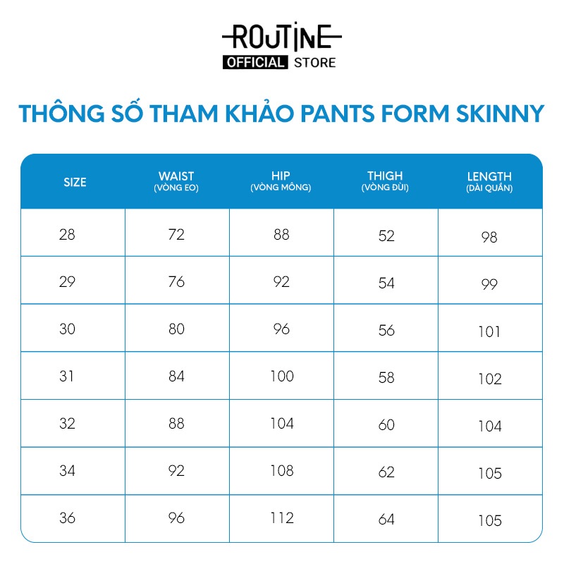 Quần Jean Nam Rách Gối Form Skinny - Routine 10F20DPA101CR1